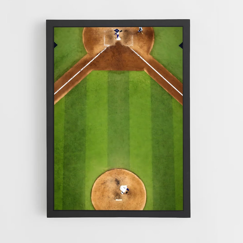 Poster La Bataille du Diamant – affiche Baseball (vue 2)